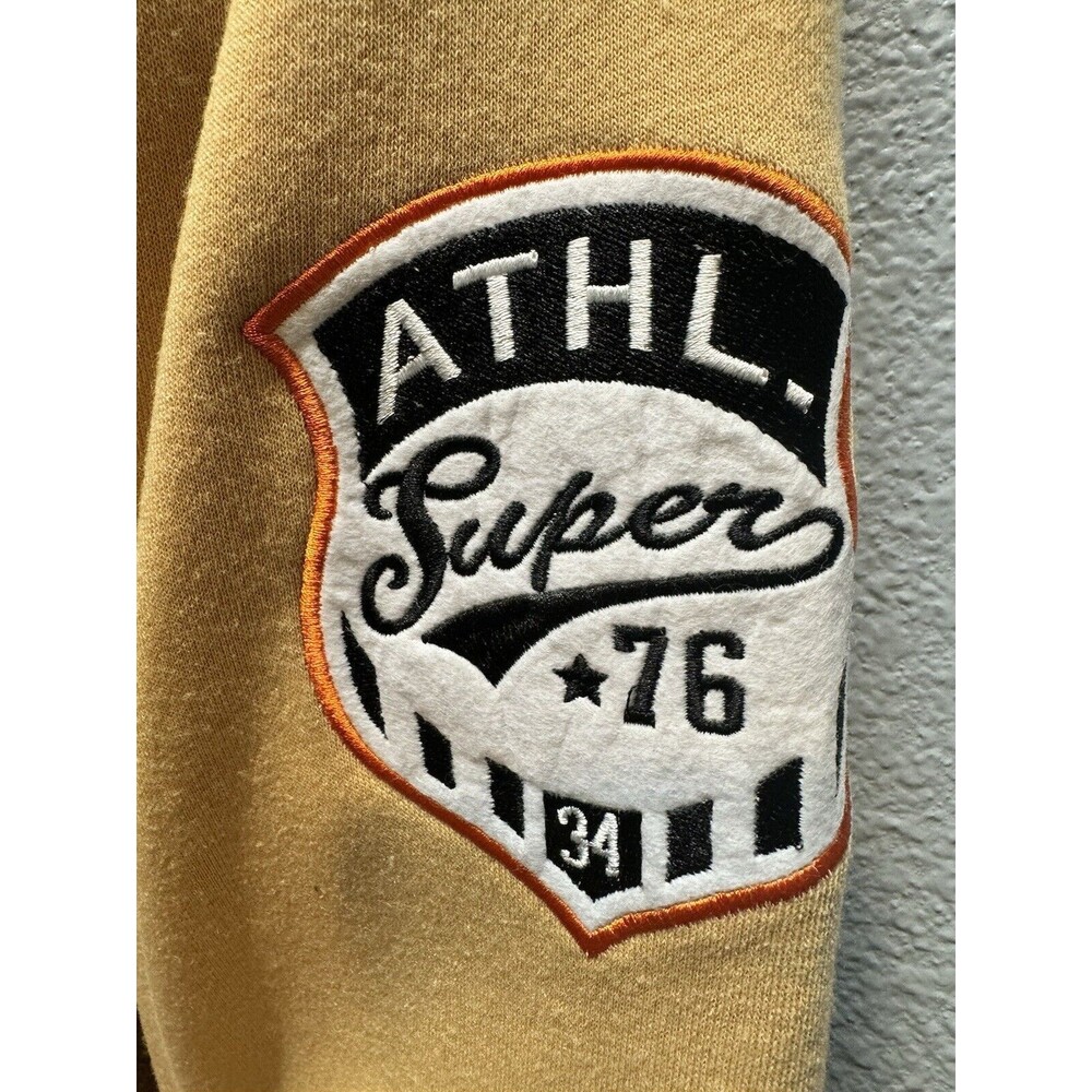 NEW Switch Remarkable Varsity Jacket Brown/Tan, Button Down Men’s Sz Large - Picture 5 of 16